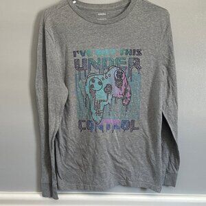 Sonoma Kids Gray Long Sleeve Tee with Graphic